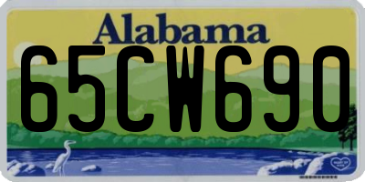 AL license plate 65CW690