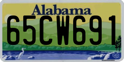 AL license plate 65CW691