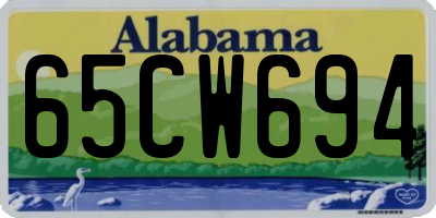 AL license plate 65CW694