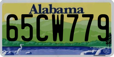 AL license plate 65CW779
