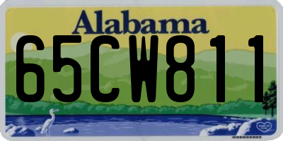 AL license plate 65CW811