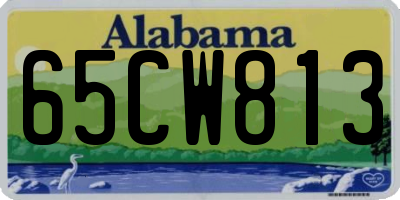 AL license plate 65CW813