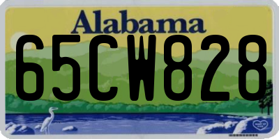 AL license plate 65CW828