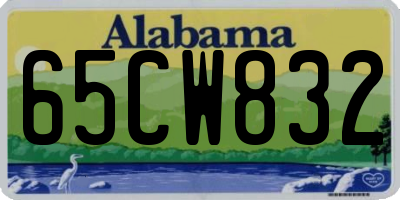 AL license plate 65CW832