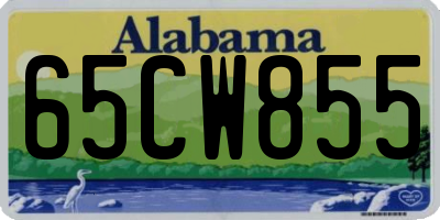 AL license plate 65CW855