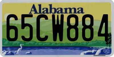 AL license plate 65CW884