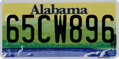 AL license plate 65CW896