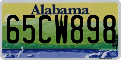 AL license plate 65CW898