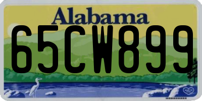 AL license plate 65CW899