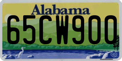AL license plate 65CW900