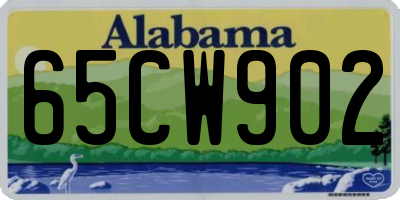 AL license plate 65CW902