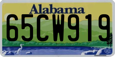 AL license plate 65CW919