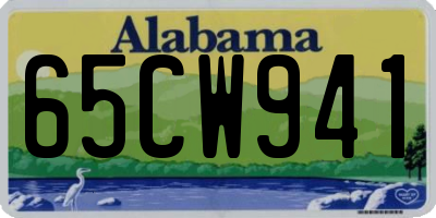 AL license plate 65CW941