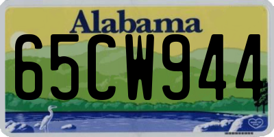 AL license plate 65CW944