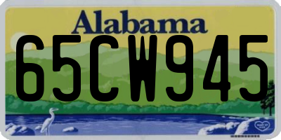 AL license plate 65CW945