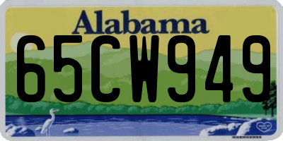 AL license plate 65CW949