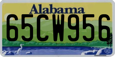 AL license plate 65CW956