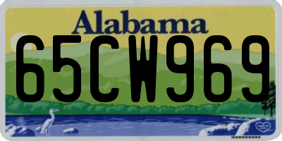 AL license plate 65CW969