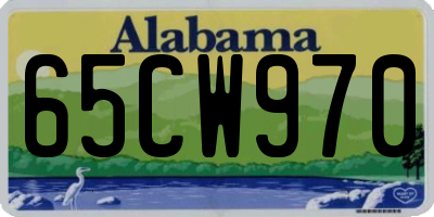 AL license plate 65CW970