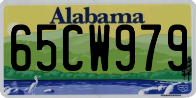 AL license plate 65CW979