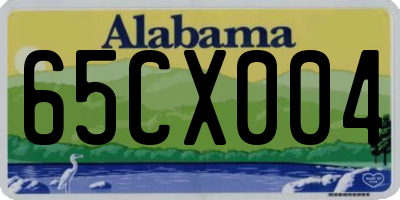 AL license plate 65CX004