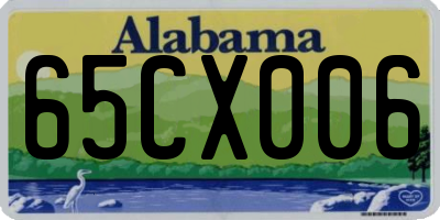 AL license plate 65CX006