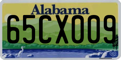 AL license plate 65CX009