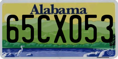 AL license plate 65CX053