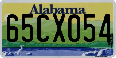 AL license plate 65CX054