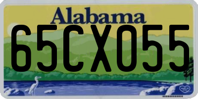 AL license plate 65CX055