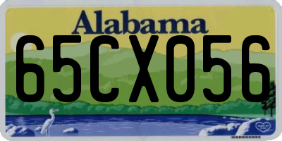 AL license plate 65CX056