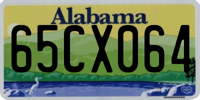 AL license plate 65CX064