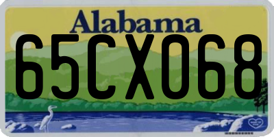 AL license plate 65CX068