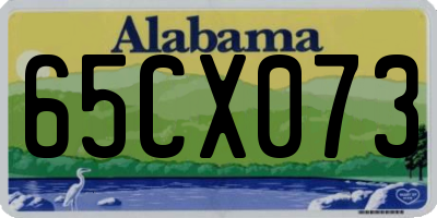 AL license plate 65CX073