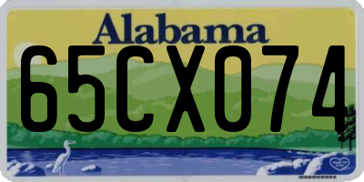 AL license plate 65CX074