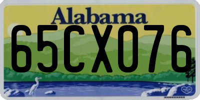 AL license plate 65CX076