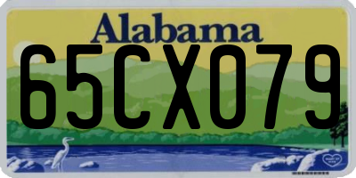 AL license plate 65CX079
