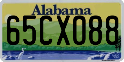 AL license plate 65CX088