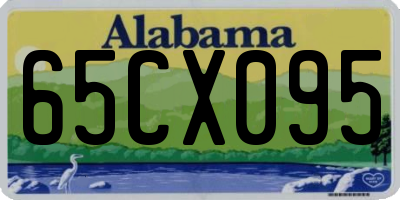 AL license plate 65CX095