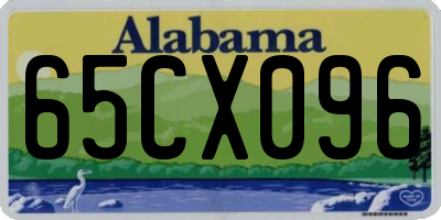 AL license plate 65CX096