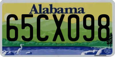 AL license plate 65CX098