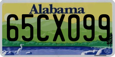 AL license plate 65CX099