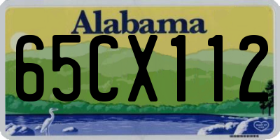 AL license plate 65CX112