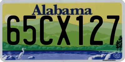 AL license plate 65CX127