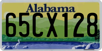 AL license plate 65CX128