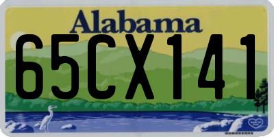 AL license plate 65CX141