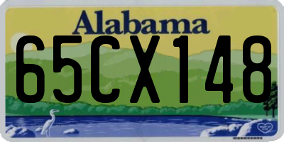 AL license plate 65CX148