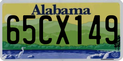 AL license plate 65CX149