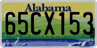 AL license plate 65CX153