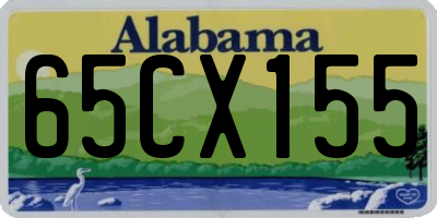 AL license plate 65CX155